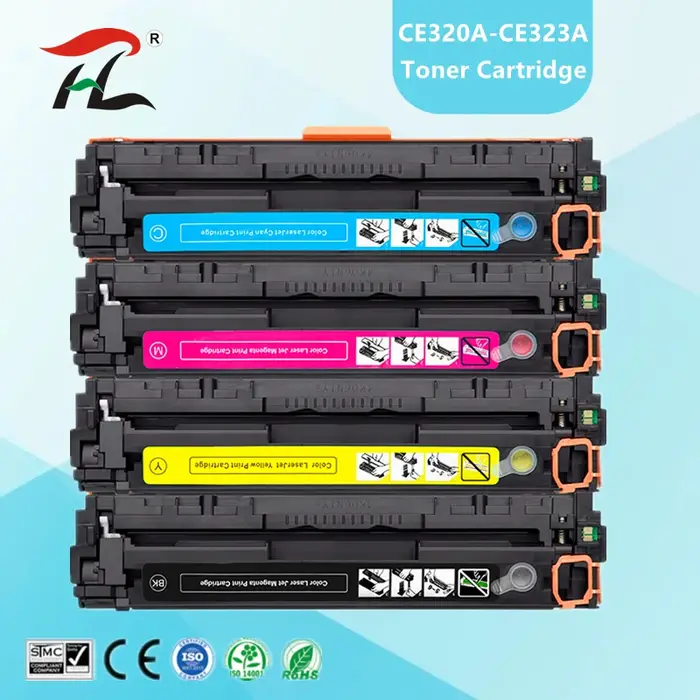 Cartouche de toner 128A pour HP Color CP1525n CP1525nw Pro CM1415 CM1415fn, Compatible CE320A 320A C
