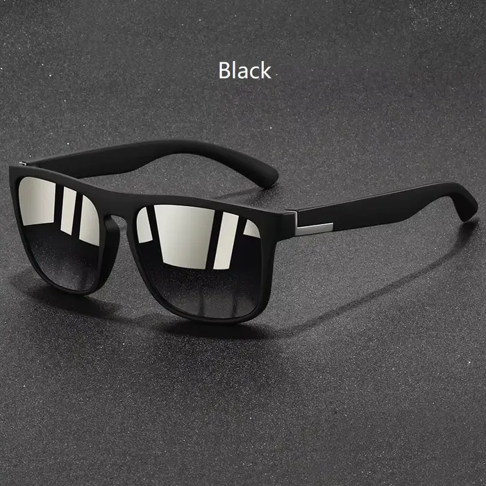 Lunettes de soleil carrées vintage tendance pour hommes et femmes, idéales pour la pêche et la condu