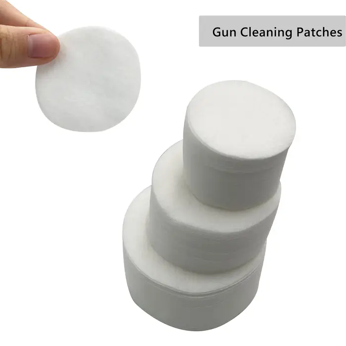 Patchs de nettoyage pour pistolet épais, 500 pièces, lingette ronde tactique pour pistolet, entretie