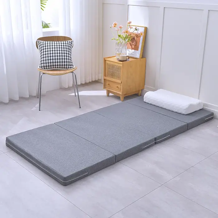 Matelas en mousse à mémoire de forme à quatre volets, matelas en mousse à mémoire de forme à haute é