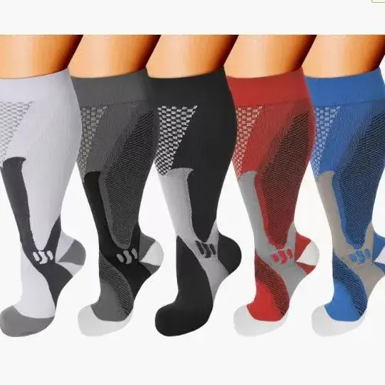 5 paires chaussettes compression grande taille 2XL 3XL 4XL - Chasse, infirmières, sport hommes femmes running
