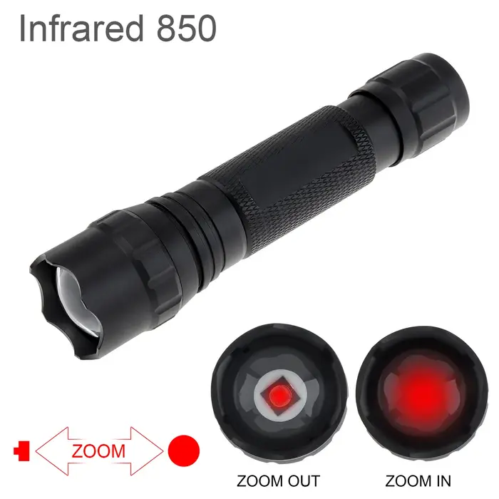 Lampe de poche de chasse infrarouge LED, mini IR, vision nocturne, n'aime, déterminer, étanche, exté