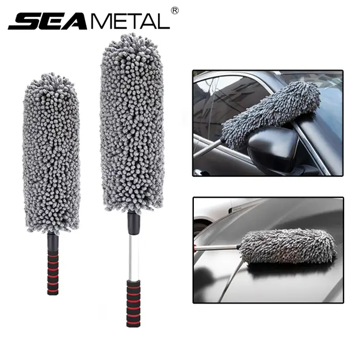 SEAMETAL – plumeau rétractable pour carrosserie de voiture, vadrouille de lavage de poussière de cir