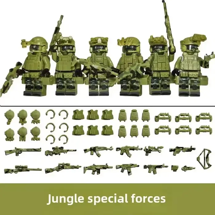 Blocs de construction pour enfants, jouet, Mini figurine, poupées humanoïdes, personnage de dessin a