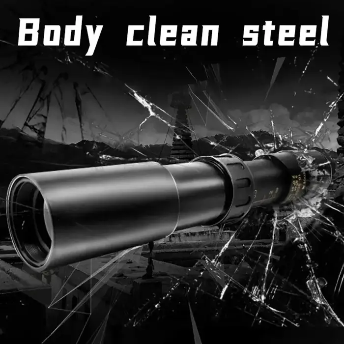 Monoculaire zoom continu 10-300x40 métal pour téléphone - Télescope HD chasse tourisme ajustable