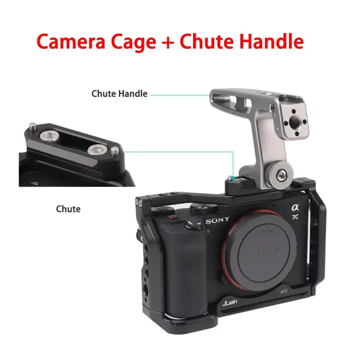 JLwin kit de Cage de caméra extension de protection du corps cage complète adapté pour Sony A7C Cage