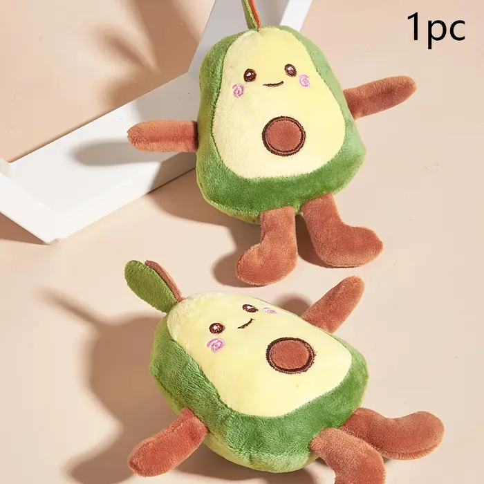 Jouet en peluche avocat pour chiens, animal de compagnie en polaire, jouet en peluche doux et confortable pour le jeu quotidien et les occasions spéciales