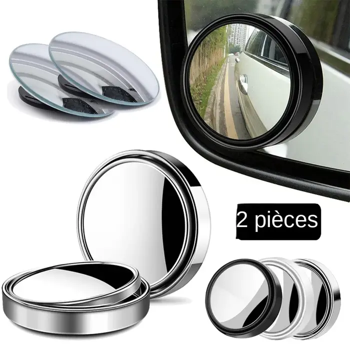 Miroir d'angle mort convexe à cadre rond