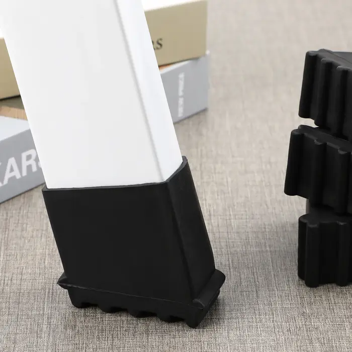 Protège-pieds d'échelle de chaise en caoutchouc pliable, couvre-pieds, coussinets d'extension, prote