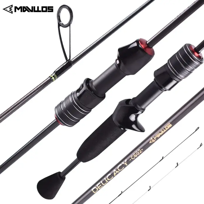 Mavllos DELICACY L.W 0.6-8g UL canne à pêche coulée canne à filer ultralégère en Fiber de carbone cr