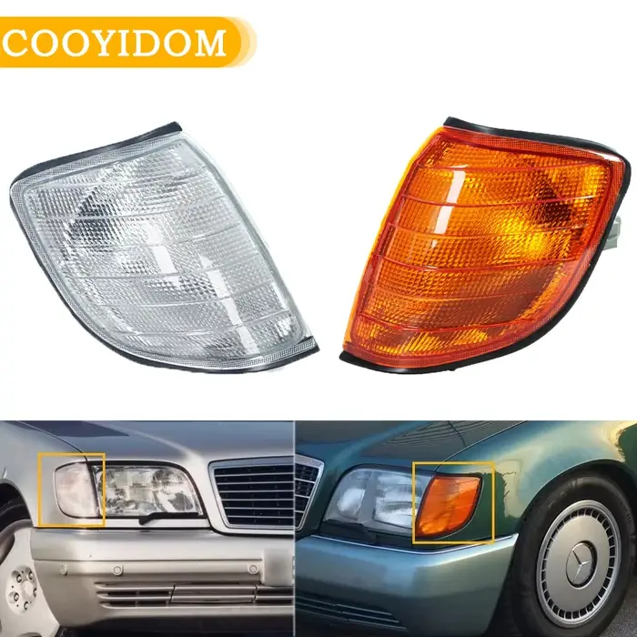 Feux de coin pour Mercedes Benz W140 Classe S S320 S420 S500 S600 1991-1998 1408207461 1408207361 Fe