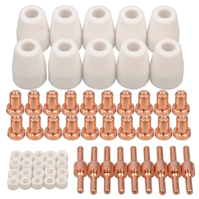 Kit de consommables étendus pour coupe Plasma PT31 PT-31 LG40, pointes d'électrode, tasse pour PT-31