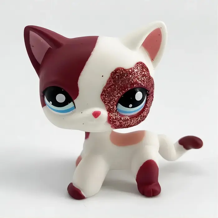 Pet Shop Lps jouets chien grande danse Collection réel blanc marron vieux chiot petit Animal Figure 