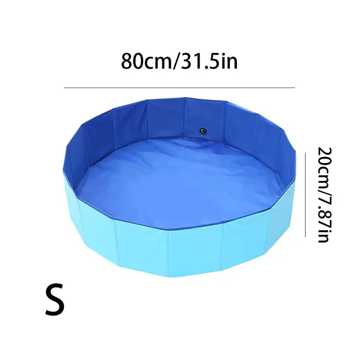Baignoire pour animaux de compagnie, piscine pliable, adaptée aux petits chiens et moyens et grands 