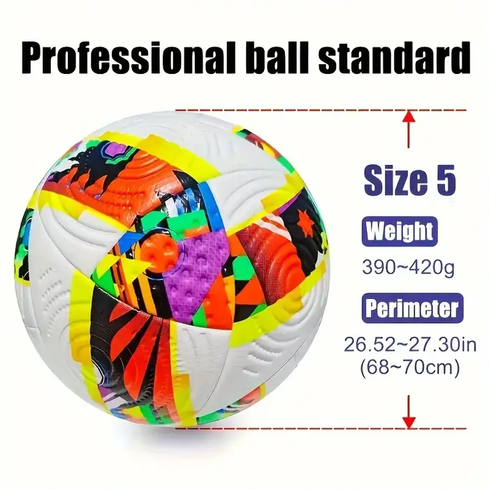 1 PC professionnel de haute qualité Football taille officielle 5 matériau PU équipe sans couture jeu de plein air