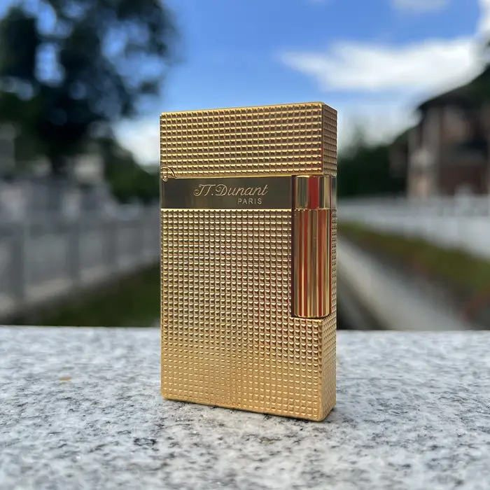 JT Dunant-Briquet à gaz butane Ping Sound, gadgets de fumée gravés classiques, accessoire de cigare 