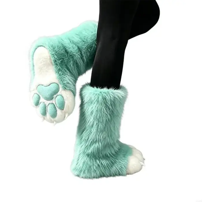 Bottes costume d'animal avec finition en faux tissu accents griffes 6XDA
