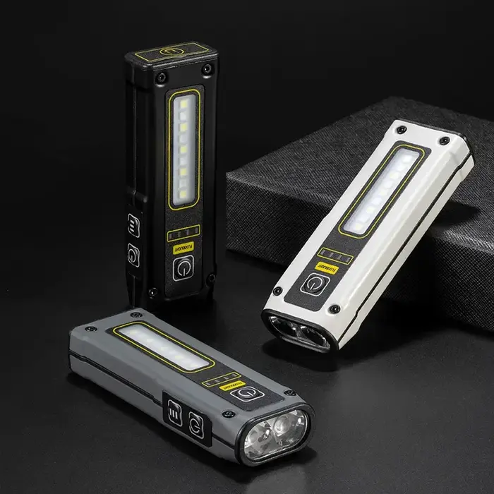 Mini lampe torche LED avec batterie externe, lampe de service d'urgence pour l'extérieur, torche rec
