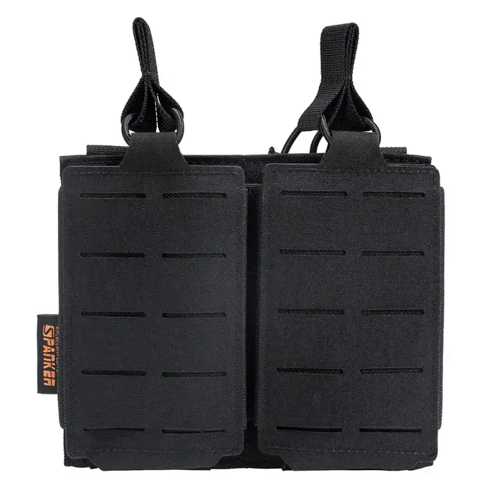 Pochette tactique Molle Double pochette pour magazines pochettes magnétiques Double couche support d