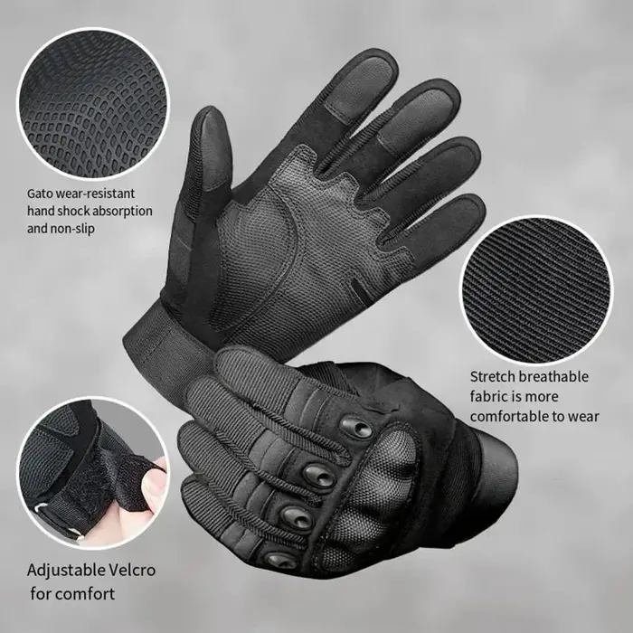 Gants tactiques 2025 écran tactile - Antidérapants montagne combat protection coque dure chasse