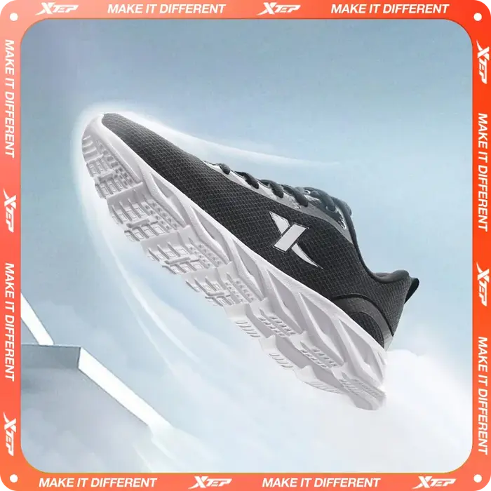 Xtep-Chaussures de course légères et respirantes pour homme, baskets de sport, de jogging, anti-baum