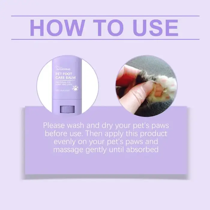 Baume pour pattes d'animaux Yegbong pour chiens et chats, crème hydratante et nourrissante pour les 
