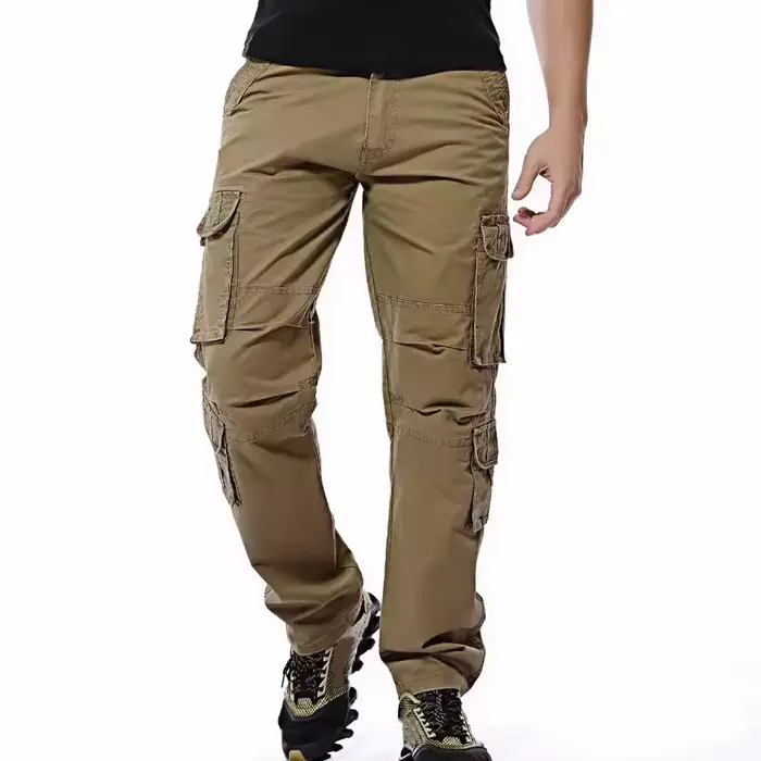 Pantalon militaire ample grande taille 46 homme - Cargo multi-poches pour chasseurs corpulents