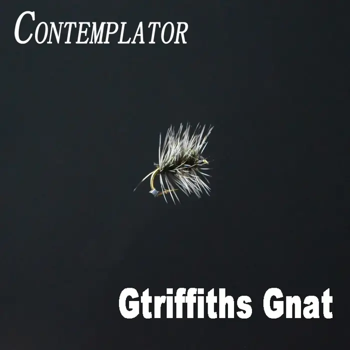 CONTEMPLATOR 6 pièces 14 # Mouche sèche de pêche Griffith Gnat imitant les moucherons et les mouches de grappe