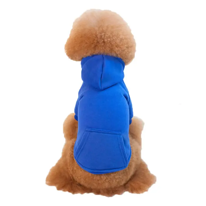 Sweat à capuche d'hiver pour chien, doublure polaire, vêtements pour animaux de compagnie, veste cha