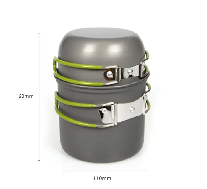 Ensemble de casseroles de camping ultralégères : Kit de cuisine