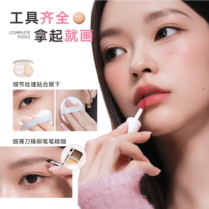 Judydoll – disque complet Portable pour le visage, petite boîte de poudre, coussin d'air, correcteur