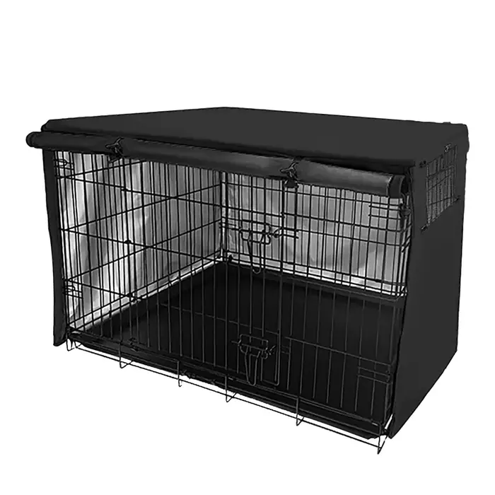 Couverture de chenil pour chien, housse de protection universelle adaptée au boîtier métallique, cou
