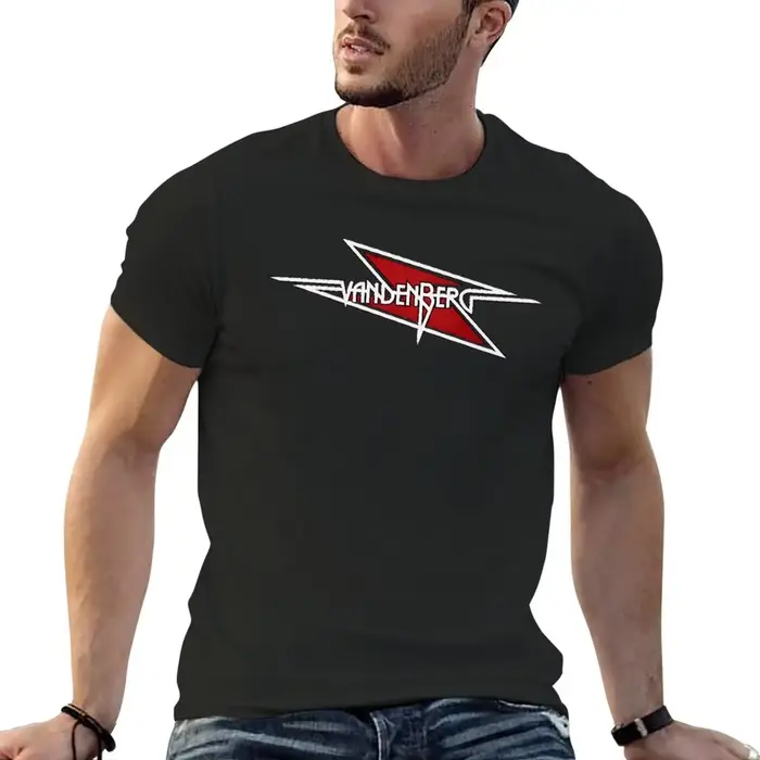 T-shirt Vandenberg Logo pour hommes, coton respirant, style décontracté, solides couleurs, pour Saint-Valentin et culture anime, occasions spéciales