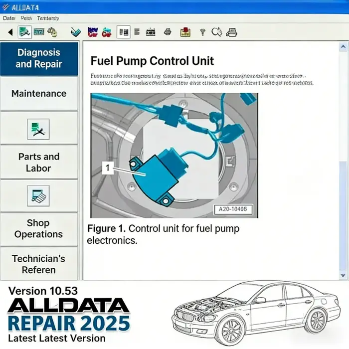 Logiciel de diagnostic automobile AllData 10.53 : Offre un support technique complet des données pour voitures et camions avec Wi-Fi