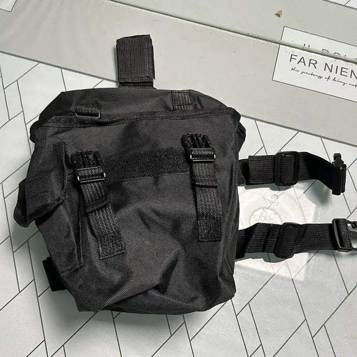 Nouvelle poche de rangement tactique pour jambe ceinture MOLLE sac masque à gaz équipement chasse