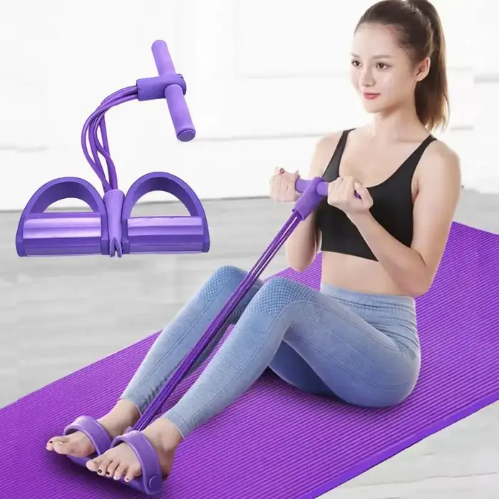 Corde de tension avec poignée non-ald, portable, amincissant, taille, bras, entraînement, yoga, péda