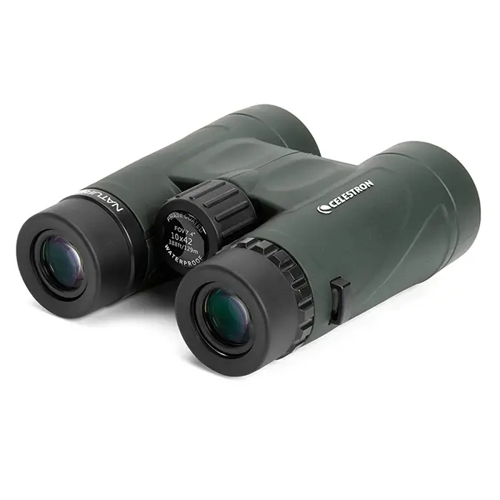 Jumelles Celestron Nature DX 10x42 vertes - Prismes BAK-4 pour observation nature et chasse