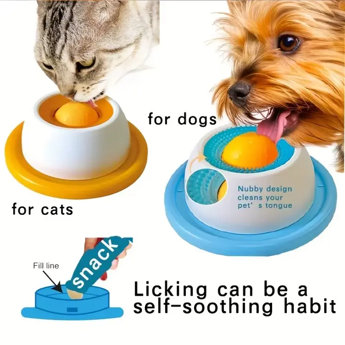 Tapis interactif de soin dentaire pour chiens et chats - Bol à friandises à alimentation lente favorisant la santé
