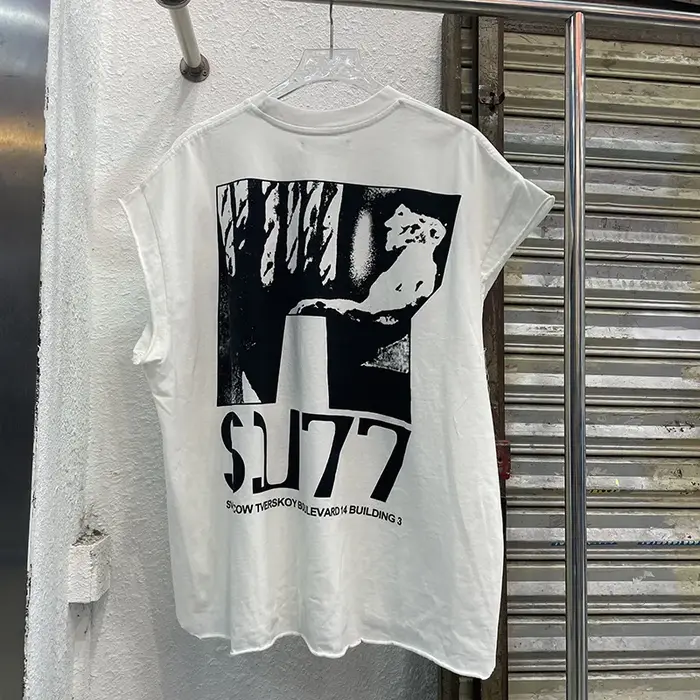 2026 été surdimensionné RRR-123 manches découpées T-Shirt hommes femmes graphiques imprimer RRR123 d