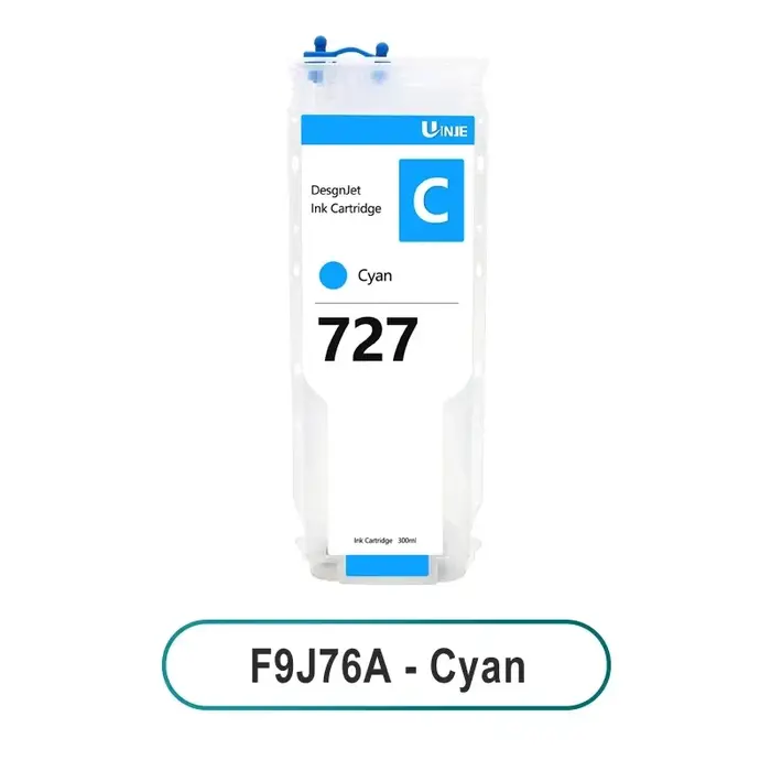 Cartouche d'encre rechargeable pour imprimante hp 727 300ML, avec puce permanente, DesignJet T920 T9
