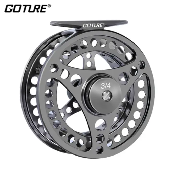 Goture-Moulinet de pêche à la mouche Arbor en aluminium usiné CNC, moulinet de pêche à la carpe à la