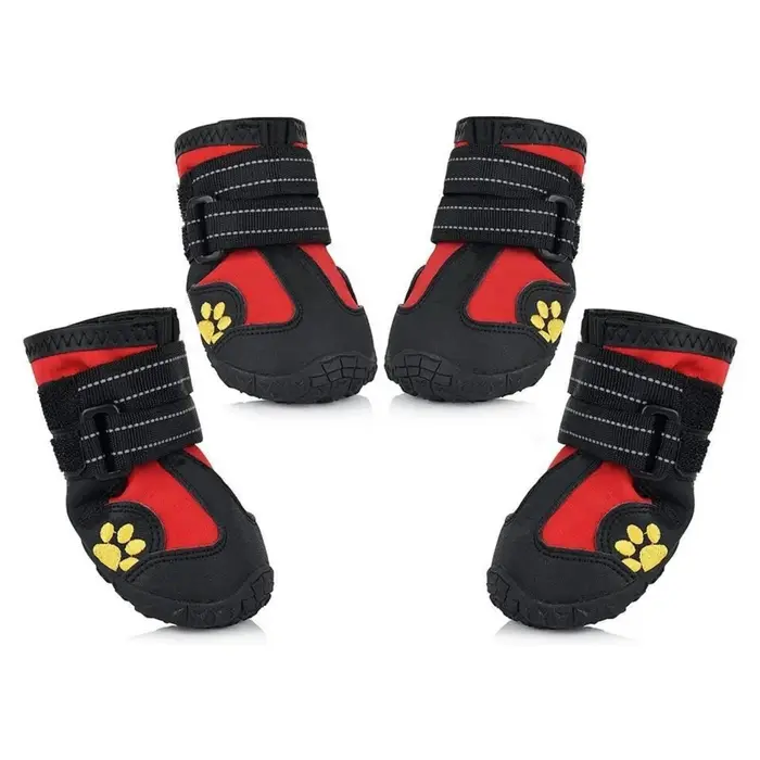 Bottes pour chien ATUBAN, chaussures imperméables pour animaux de compagnie avec sangles réfléchissa