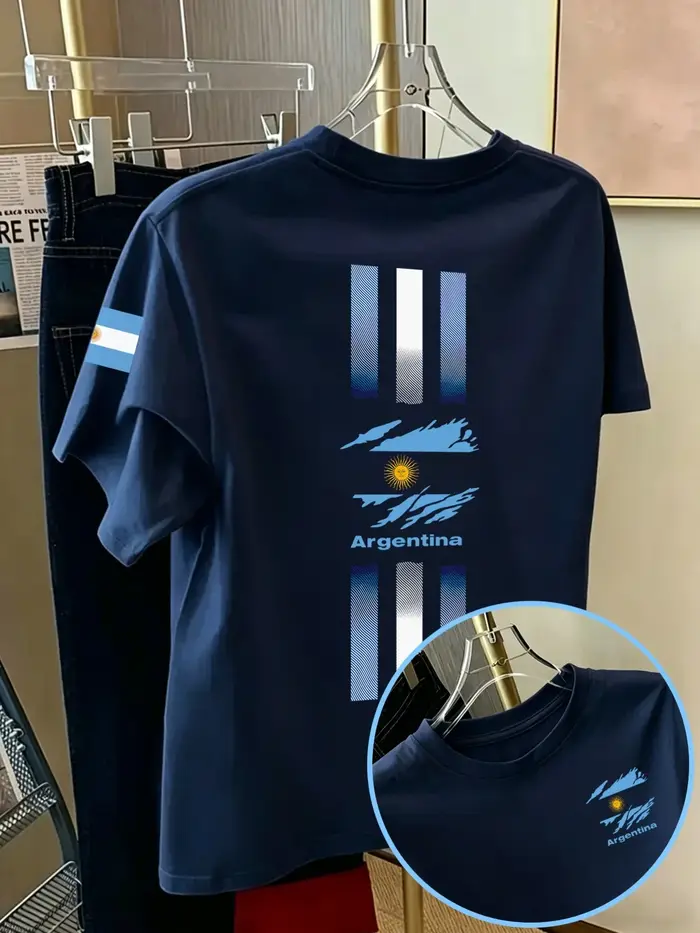 T-shirt pour homme de l'équipe de football argentine