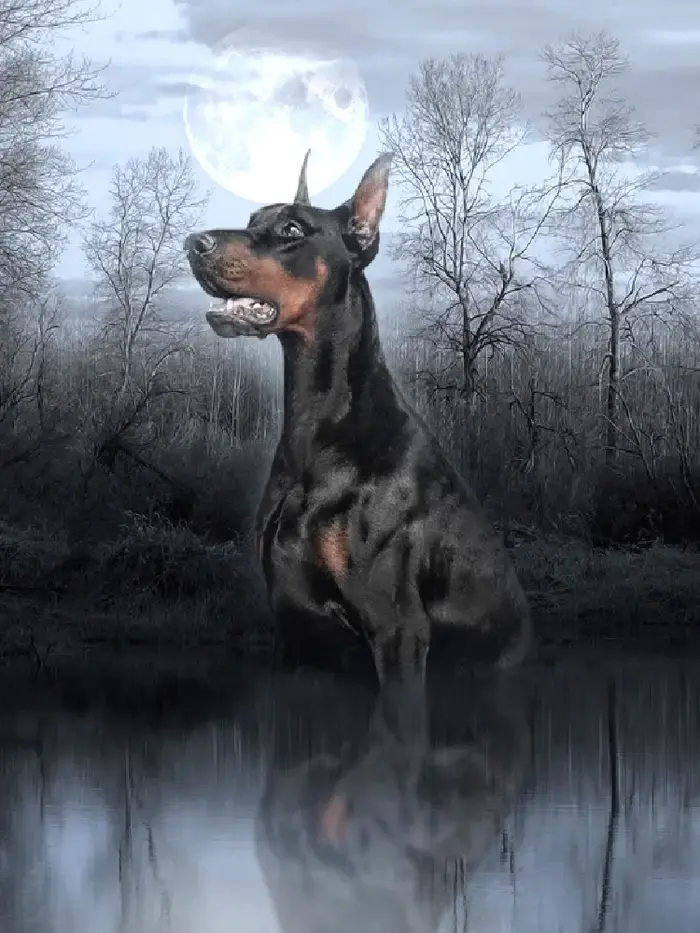 Chien de montagne bernois Shiba Inu berger allemand Doberman bricolage peinture à l'huile numérique 