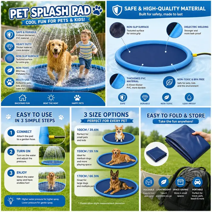 Piscine gonflable pour chien