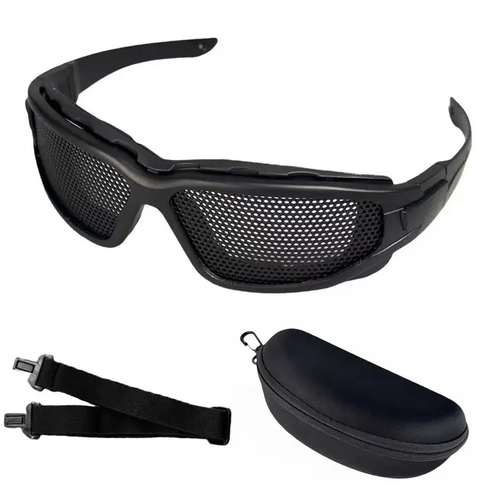 Lunettes tactiques lunettes militaires tir CS lunettes de sport Paintball chasse maille en acier Ant