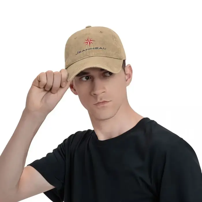 Casquette baseball chasse camping Jeanneau Yachts logo bateau design été homme adulte