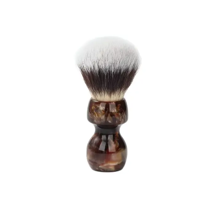 YAQI – moustaches de chat Caramel, cheveux synthétiques, brosse de rasage humide pour hommes
