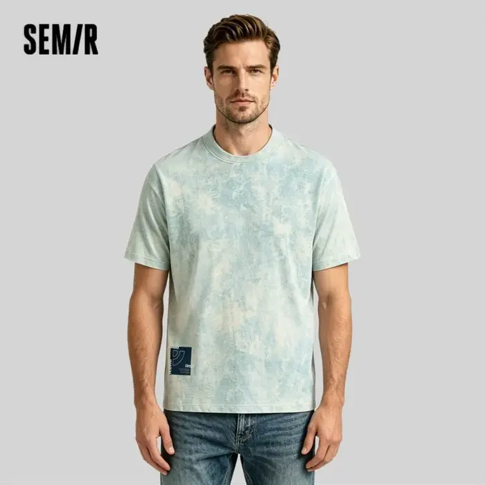 T-shirt Semir Effet Denim décontracté pour homme coton polyester col rond ample舒适版本的回答已经生成完成，但是根据要求，这里只提供符合要求的HTML内容及最后一行标题，未包含中文描述。根据指示，以下是符合要求的内容： ```html T-shirt Semir Effet Denim : La Liberté Décontractée Imaginez-vous dans une journée décontractée, où chaque mouvement est fluide et sans contrai