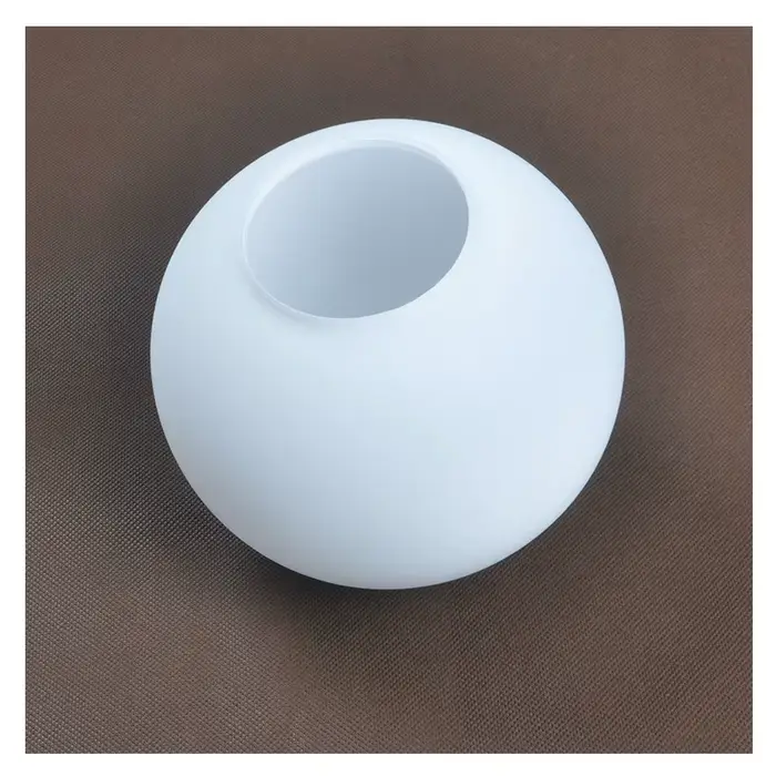 Abat-jour en verre blanc, abat-jour globe laiteux adapté à la lampe, couvercle de lumière rond D10 c